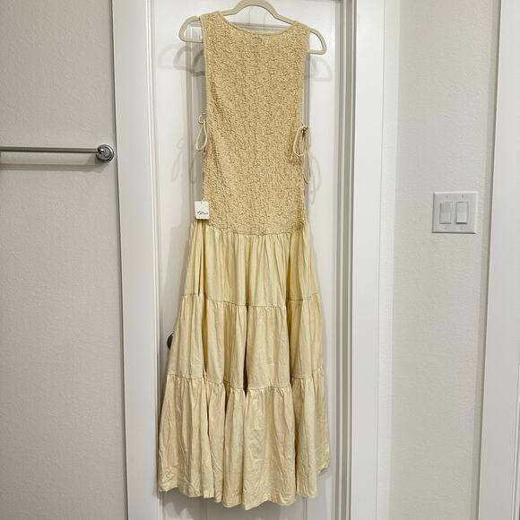 NWT Free People Sterling Maxi Dress in Summer Sand Size Large - Picture 4 of 7